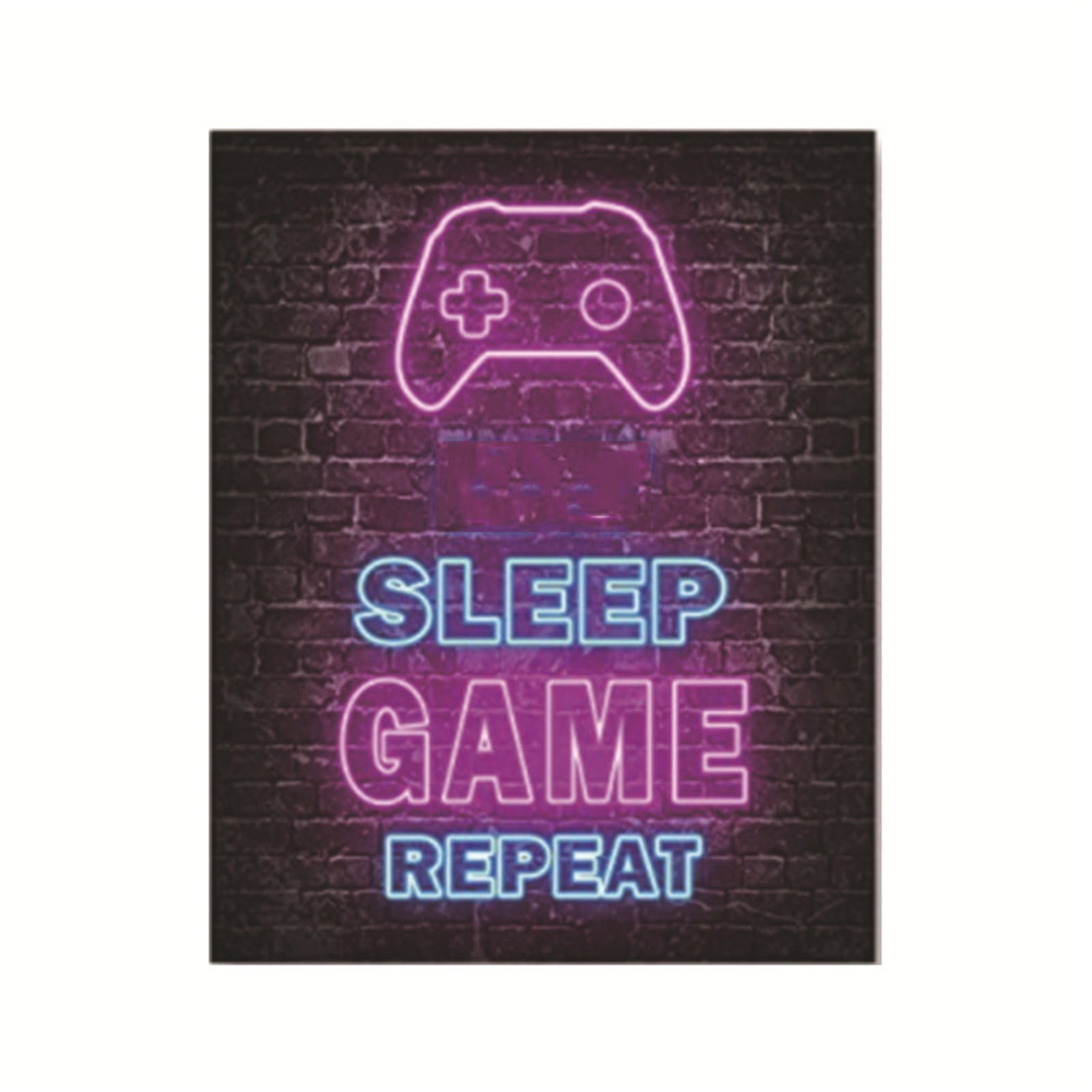 CMrtew ‌Video Game Room Wall Art Decor for Boys Neon Gaming Posters Teen Bedroom Decorations Light Signs Gamer Themed Wall Stickers Cool Decor Ideas Unique Gifts for Gamers‌